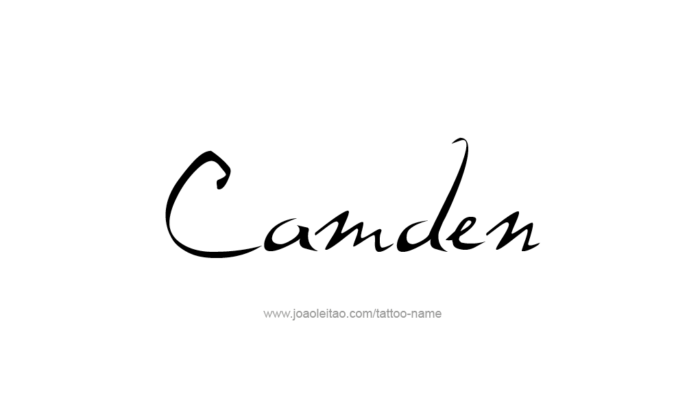 Tattoo Design  Name Camden   