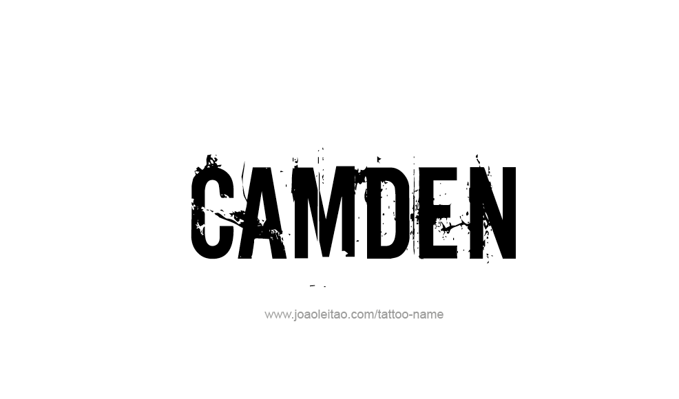 Tattoo Design  Name Camden   