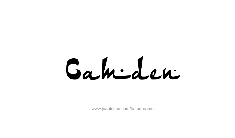 Tattoo Design  Name Camden   