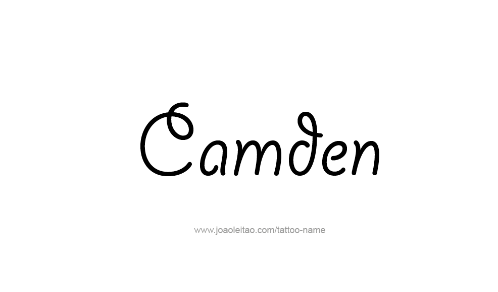 Tattoo Design  Name Camden   