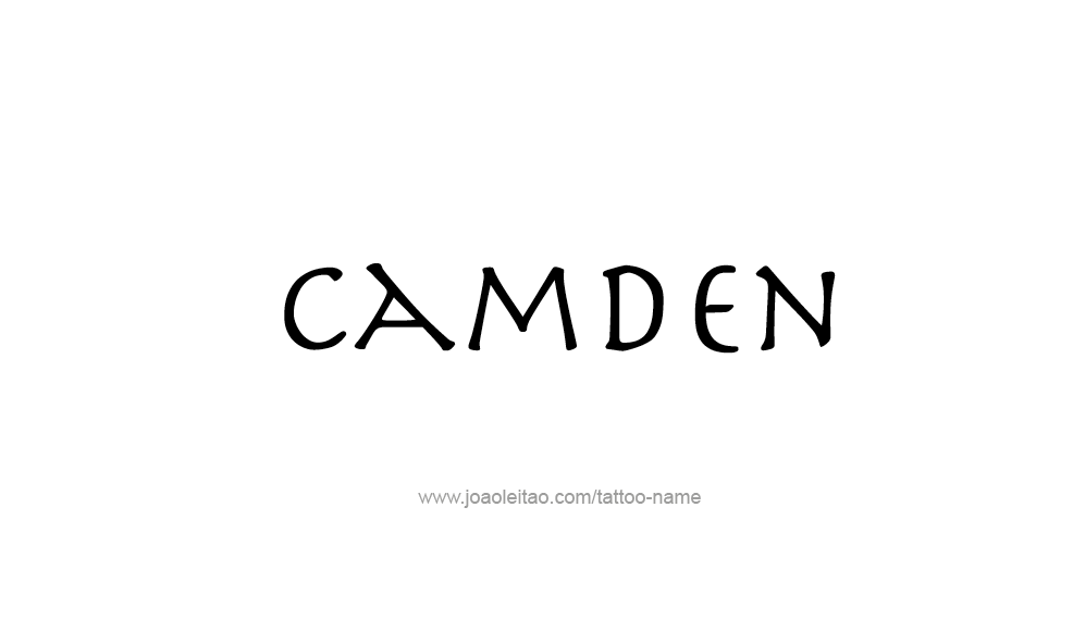 Tattoo Design  Name Camden   