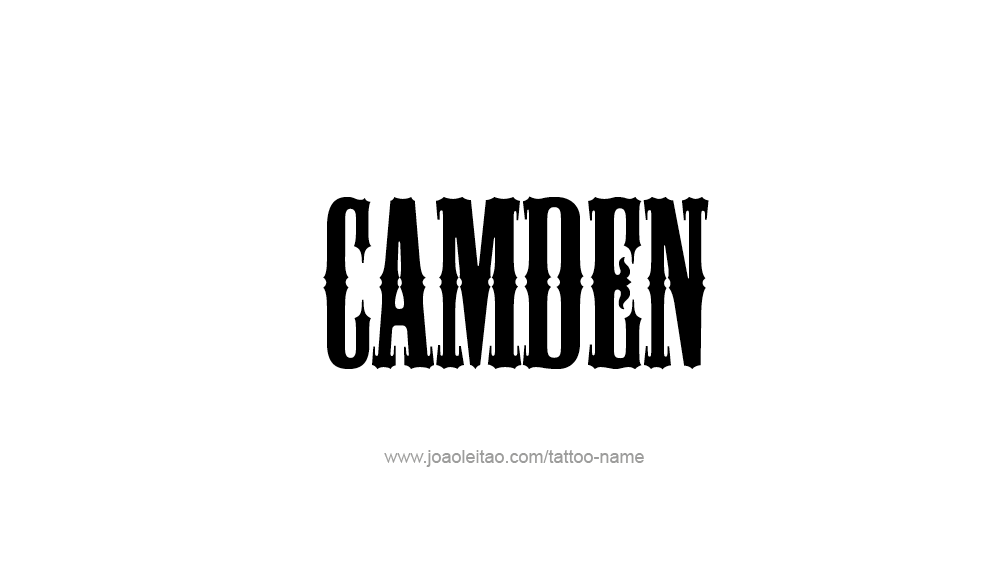 Tattoo Design  Name Camden   