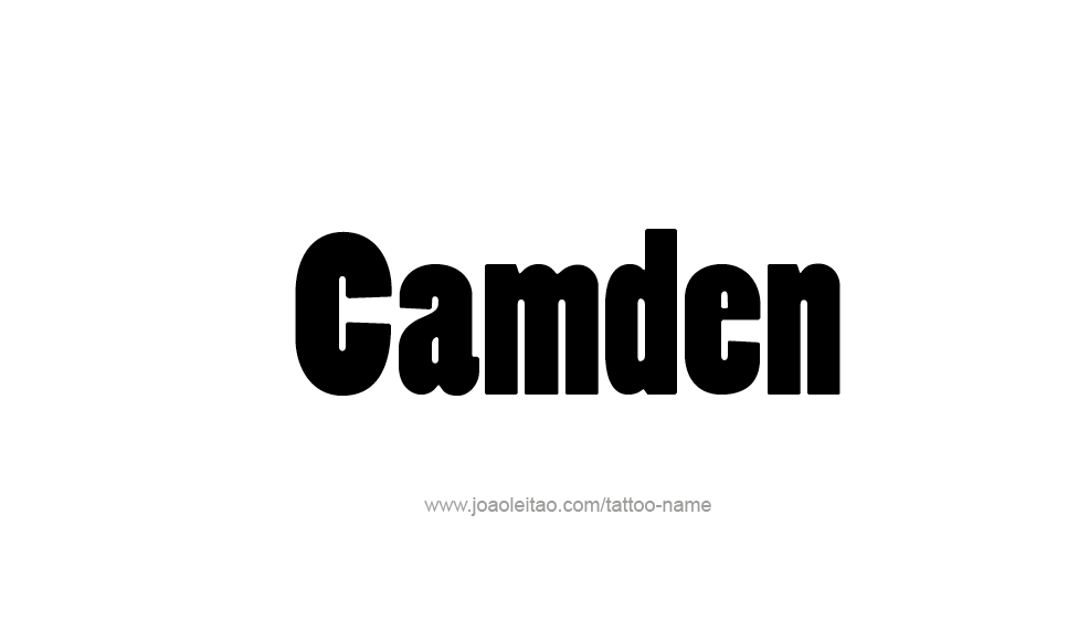 Tattoo Design  Name Camden   