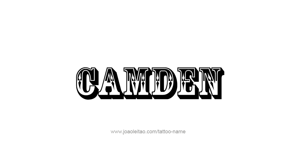 Tattoo Design  Name Camden   