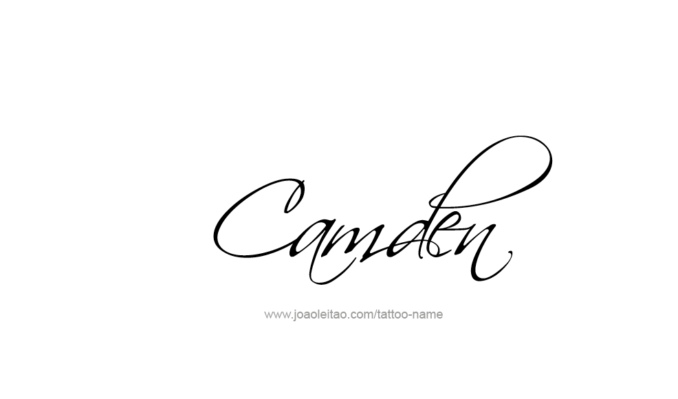 Tattoo Design  Name Camden   