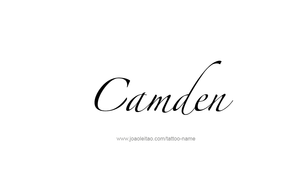 Tattoo Design  Name Camden   