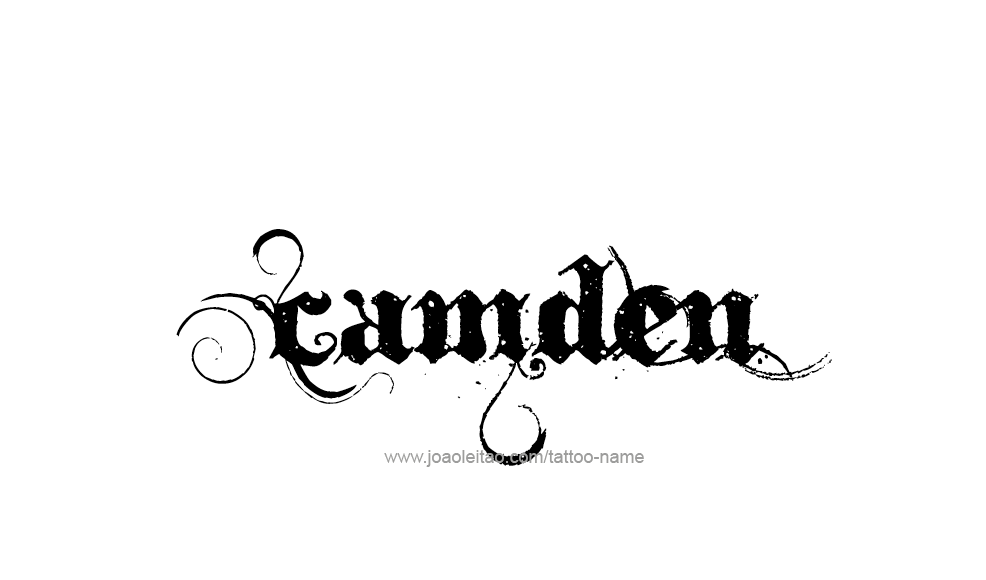 Tattoo Design  Name Camden   