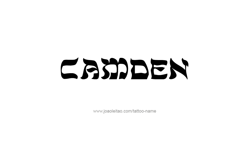 Tattoo Design  Name Camden   