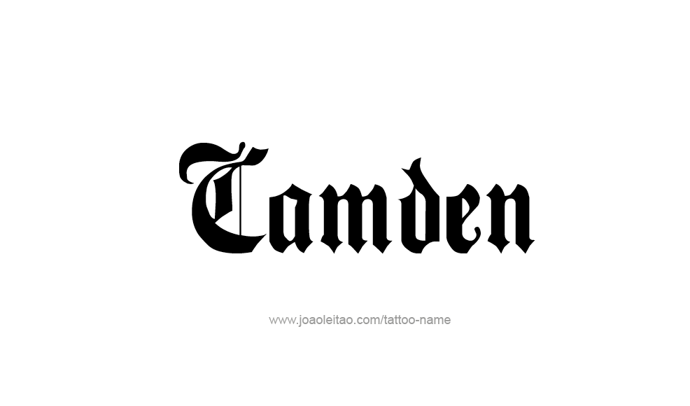 Tattoo Design  Name Camden   