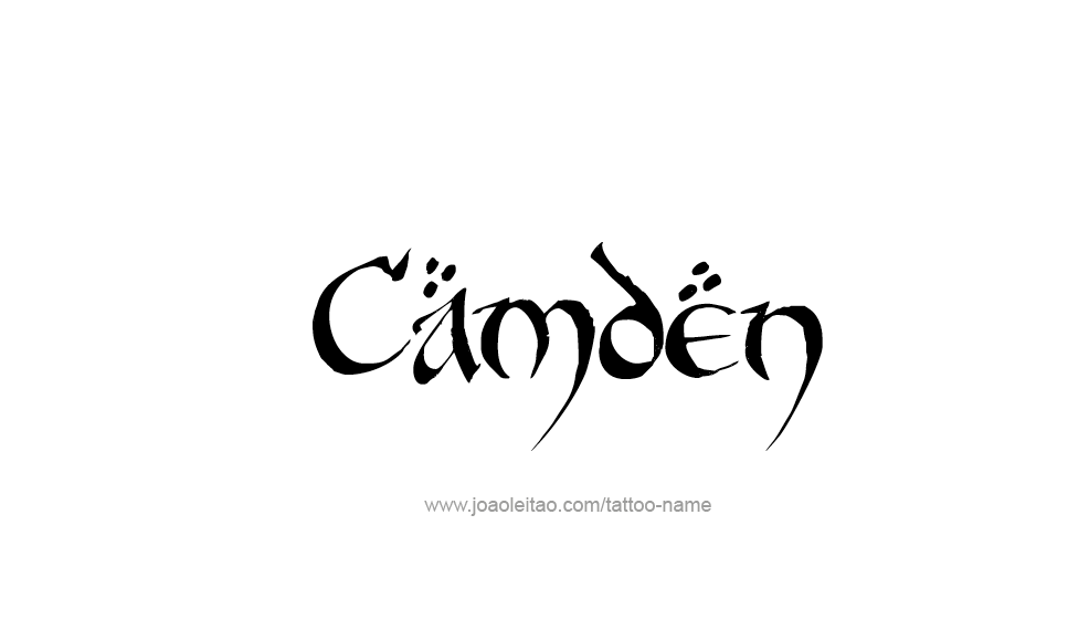 Tattoo Design  Name Camden   