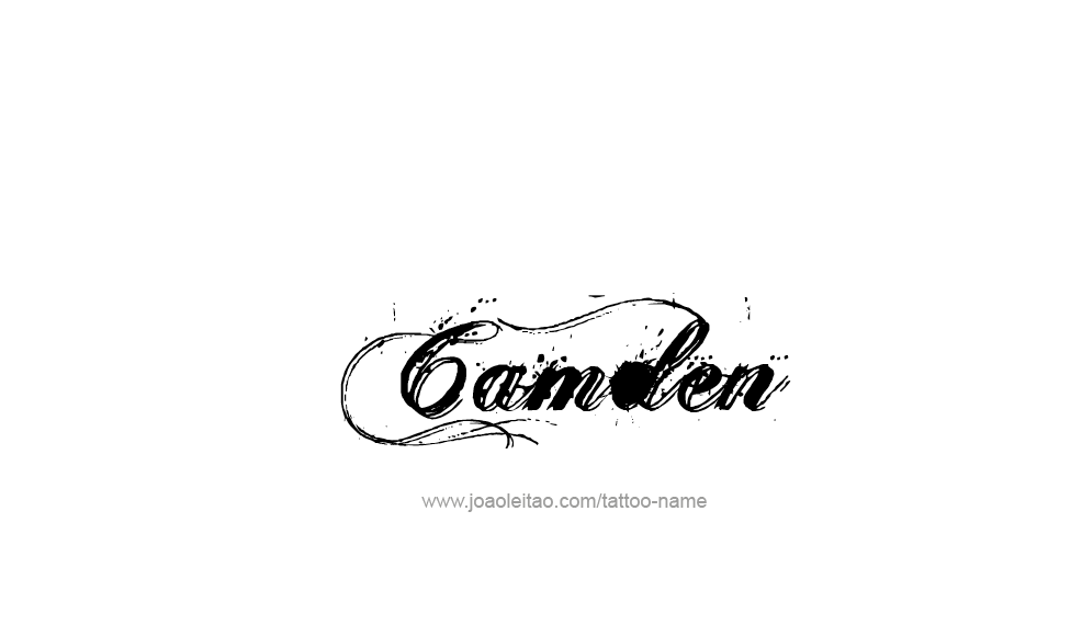 Tattoo Design  Name Camden   