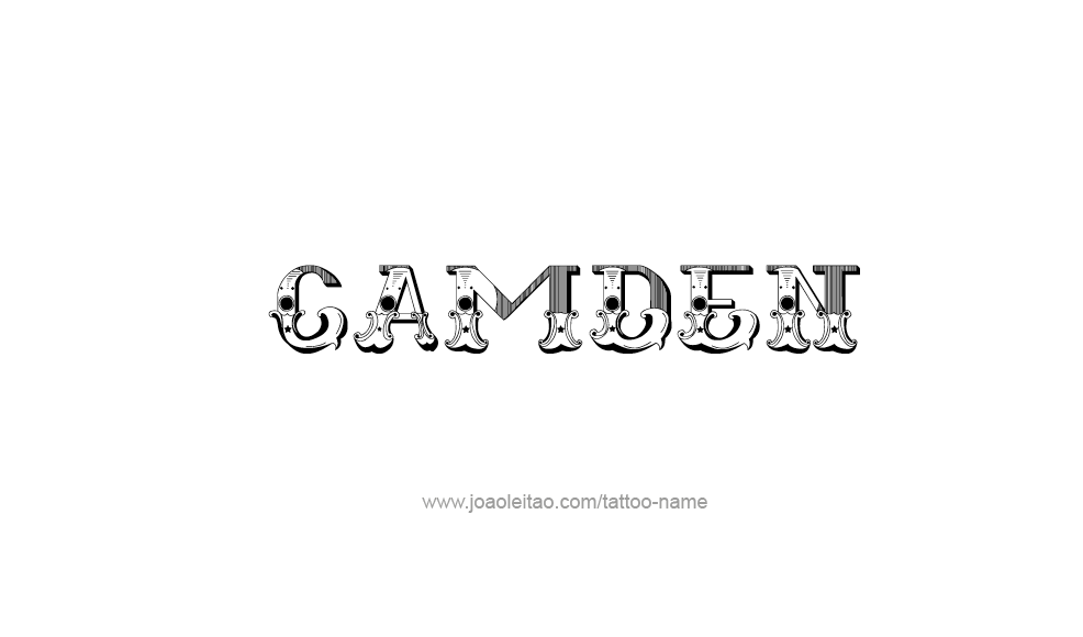 Tattoo Design  Name Camden   