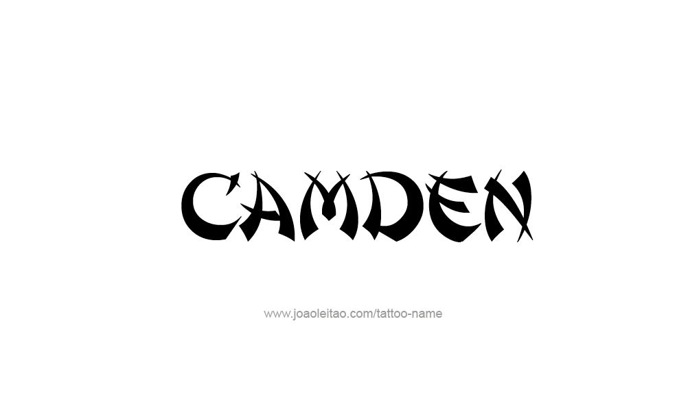 Tattoo Design  Name Camden