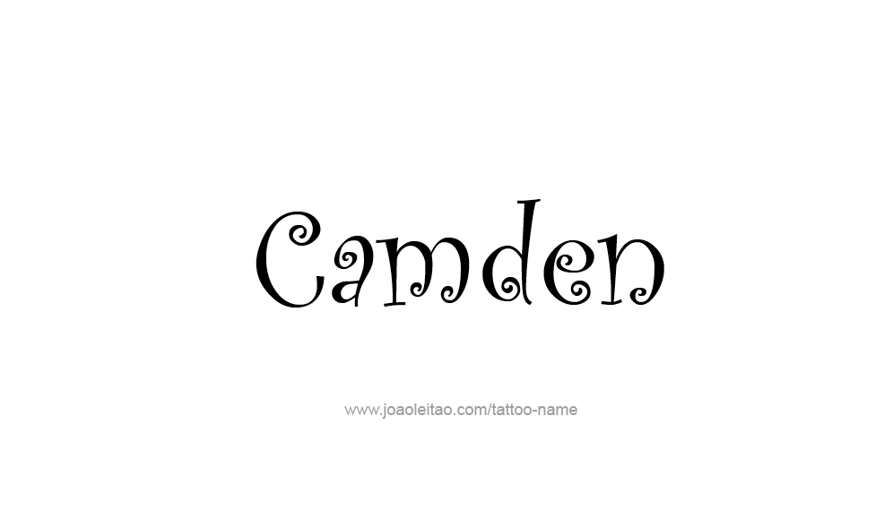 Tattoo Design  Name Camden   