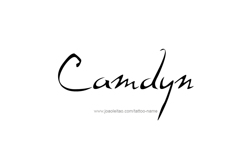 Tattoo Design  Name Camdyn   