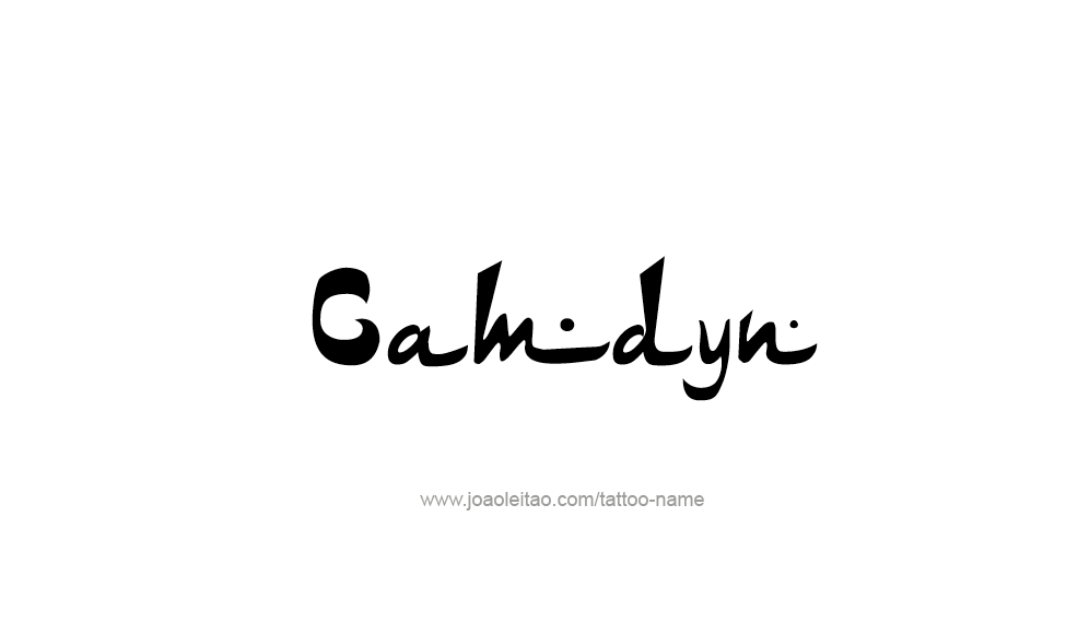 Tattoo Design  Name Camdyn   