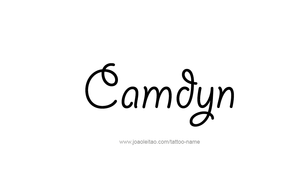 Tattoo Design  Name Camdyn   