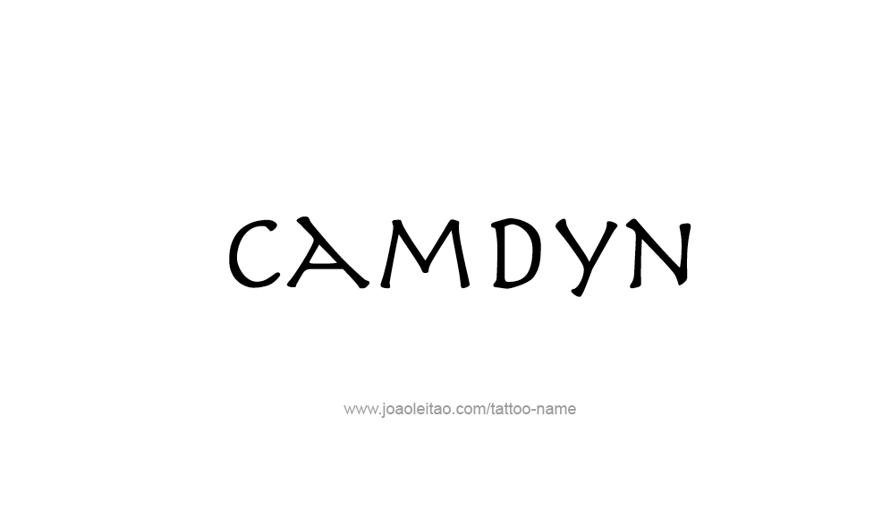 Tattoo Design  Name Camdyn   