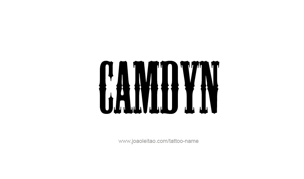 Tattoo Design  Name Camdyn   