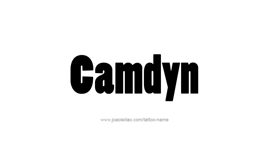 Tattoo Design  Name Camdyn   