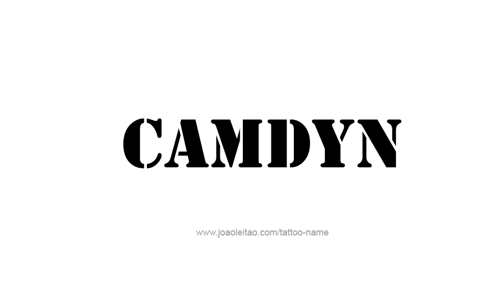 Tattoo Design  Name Camdyn   