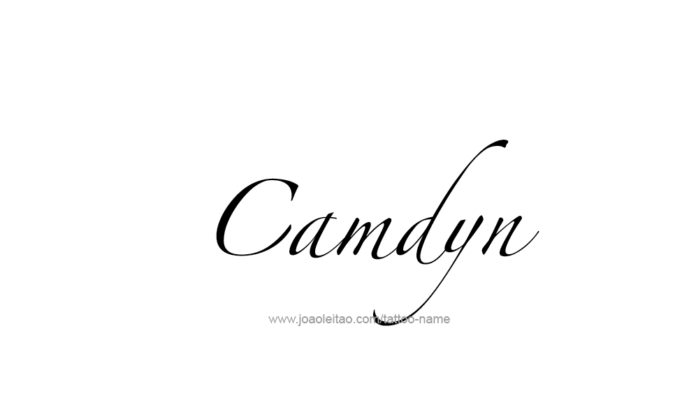 Tattoo Design  Name Camdyn   