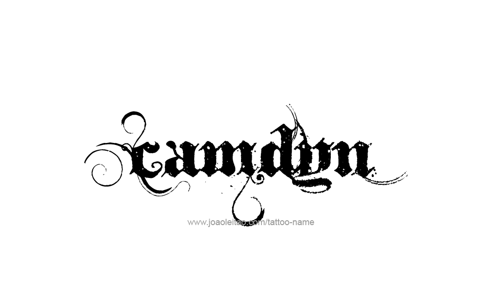 Tattoo Design  Name Camdyn   