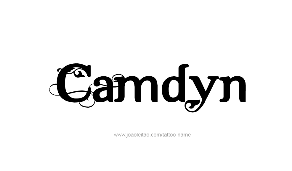 Tattoo Design  Name Camdyn   