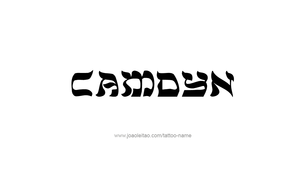 Tattoo Design  Name Camdyn   