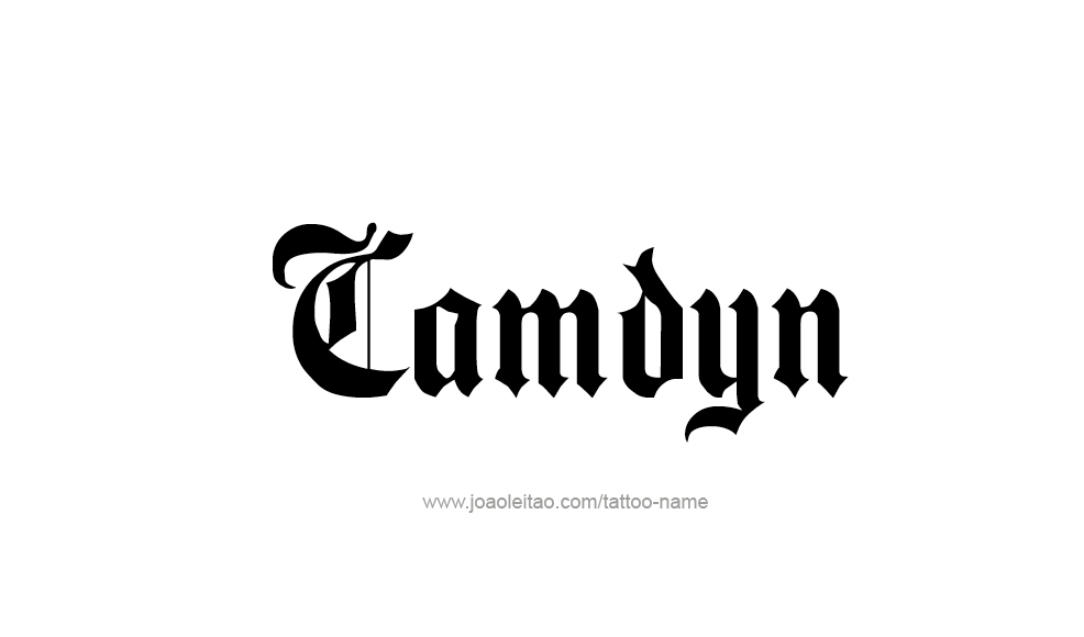 Tattoo Design  Name Camdyn   