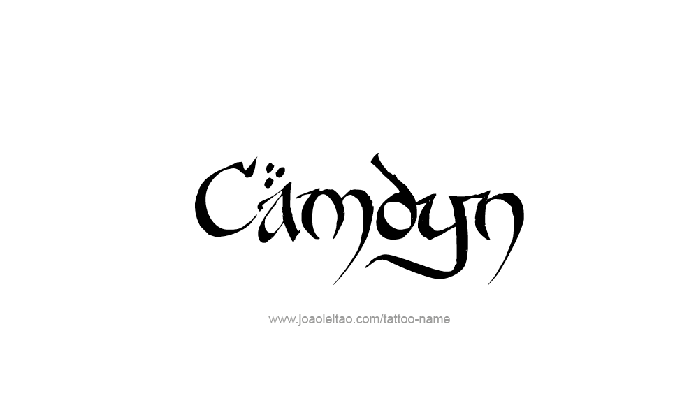 Tattoo Design  Name Camdyn   