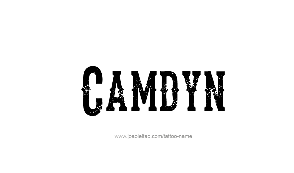 Tattoo Design  Name Camdyn   