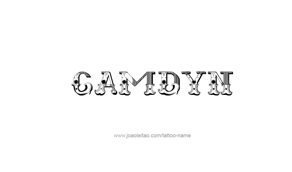 Tattoo Design  Name Camdyn   