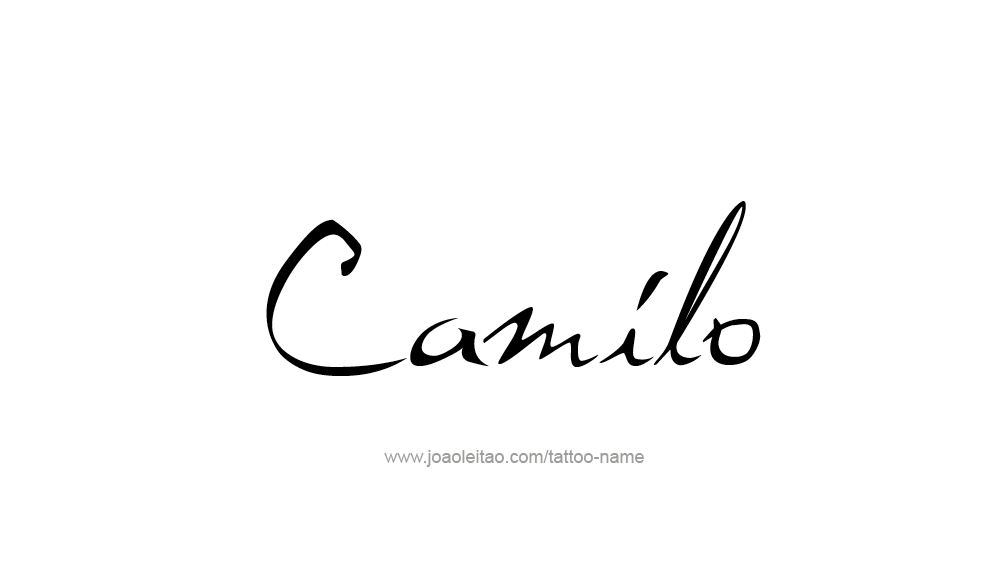 Tattoo Design  Name Camilo   