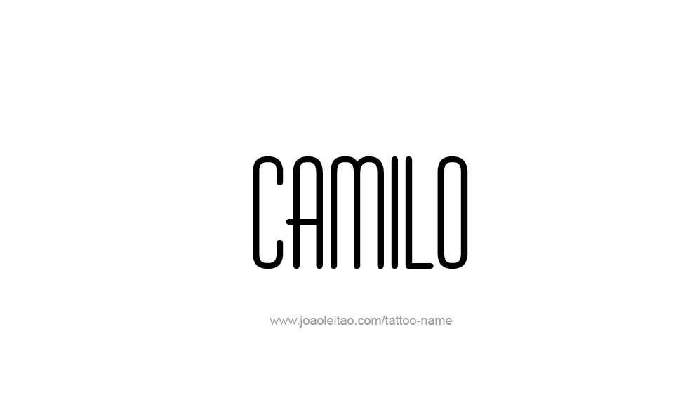 Tattoo Design  Name Camilo   