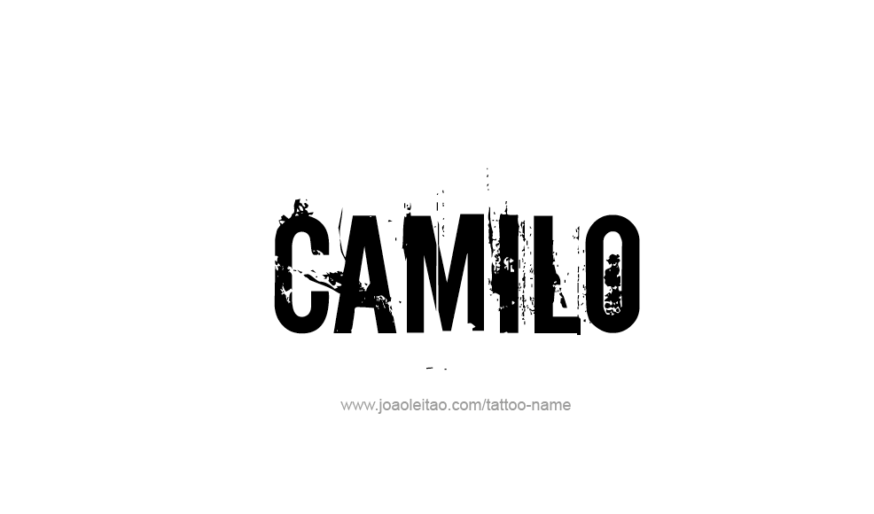 Tattoo Design  Name Camilo   