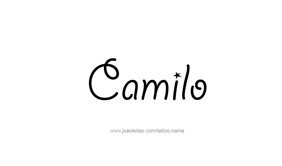 Tattoo Design  Name Camilo   