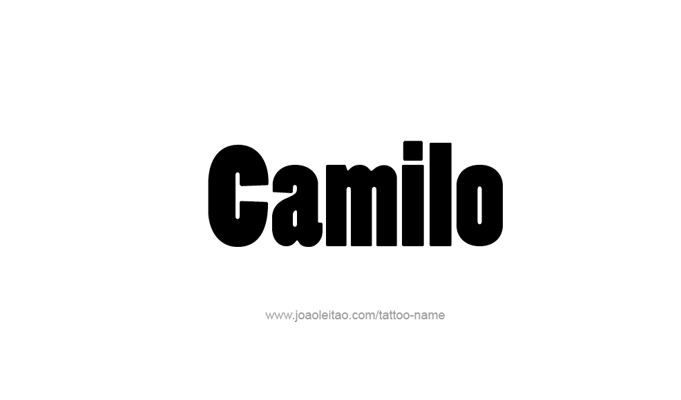 Tattoo Design  Name Camilo   