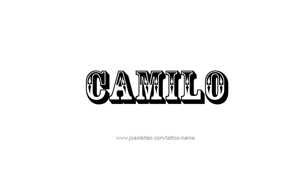 Tattoo Design  Name Camilo   