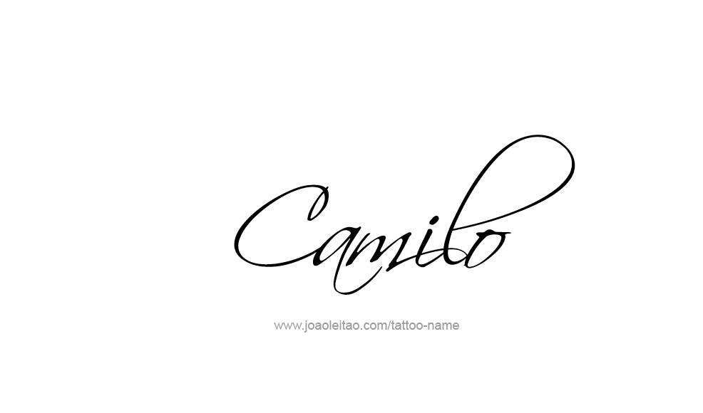 Tattoo Design  Name Camilo   