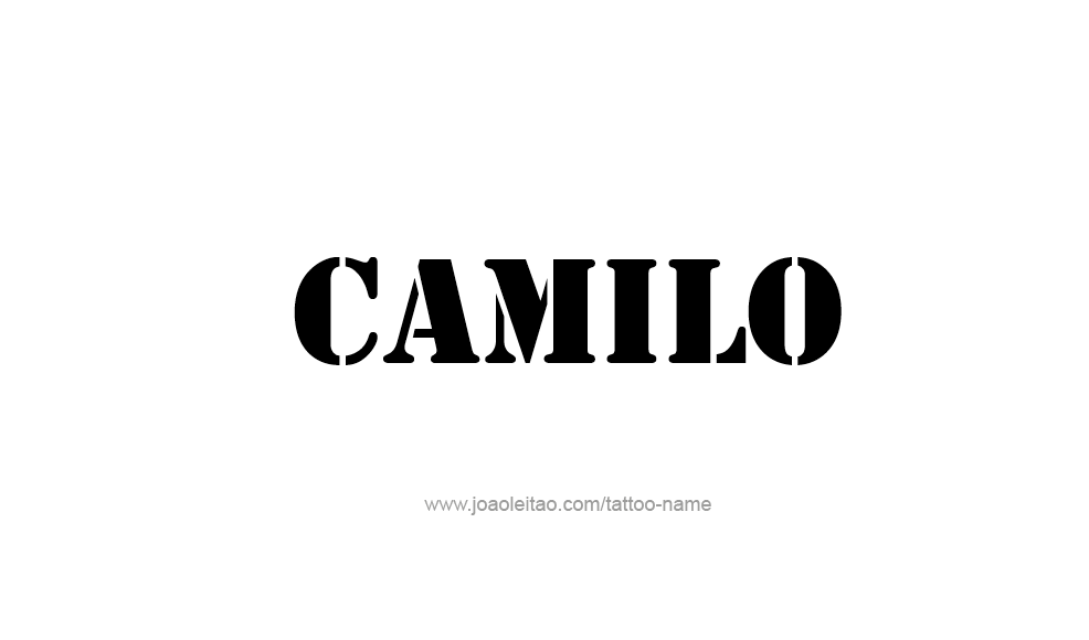 Tattoo Design  Name Camilo   