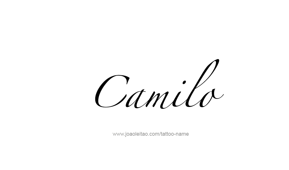 Tattoo Design  Name Camilo   