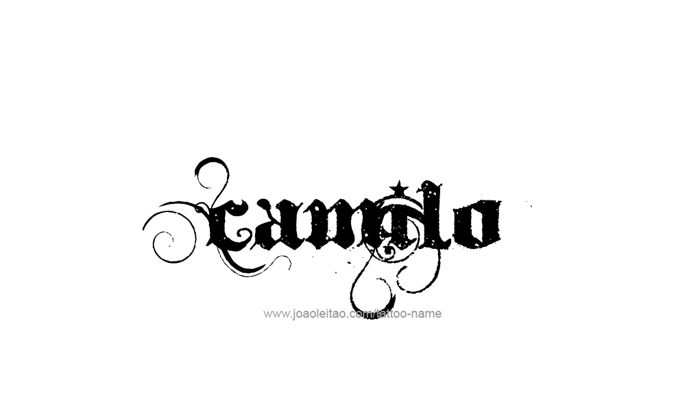 Tattoo Design  Name Camilo   