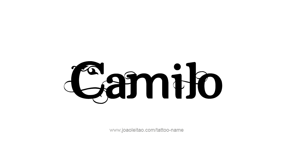 Tattoo Design  Name Camilo   