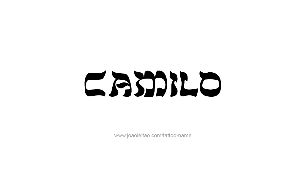 Tattoo Design  Name Camilo   