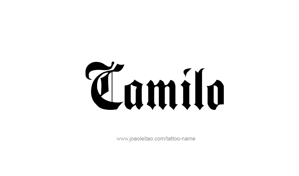 Tattoo Design  Name Camilo   