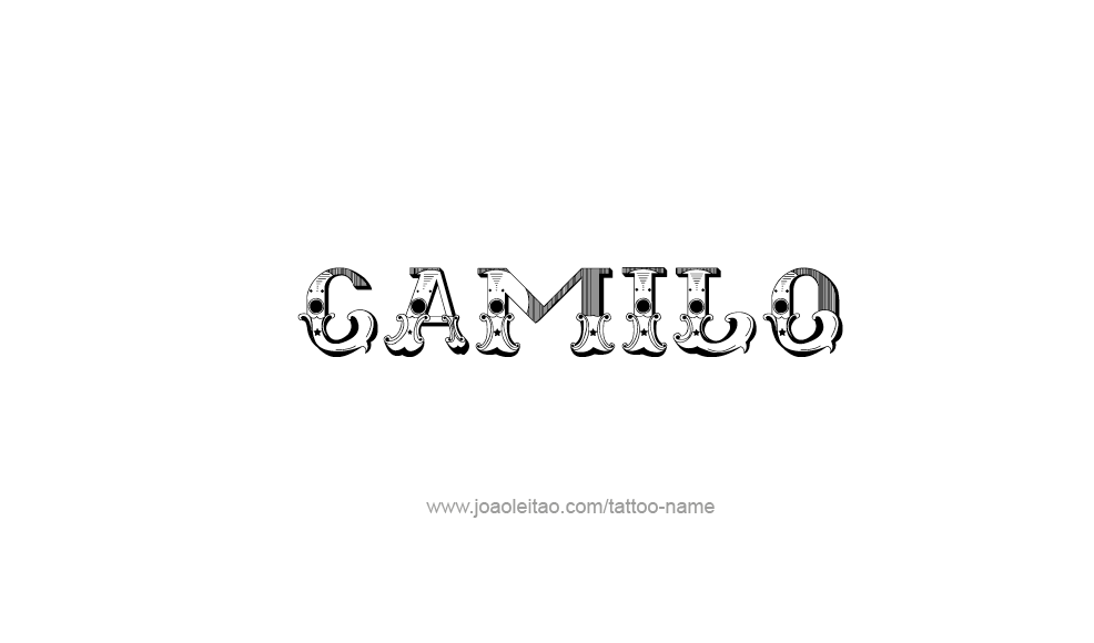 Tattoo Design  Name Camilo   