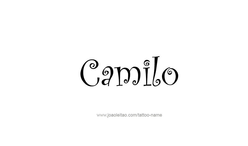 Tattoo Design  Name Camilo   