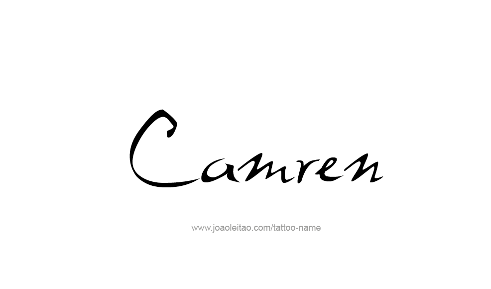 Tattoo Design  Name Camren   