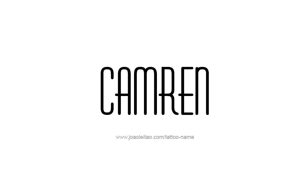 Tattoo Design  Name Camren   